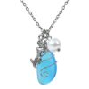 Mermaid Pendant Sea Glass Necklace