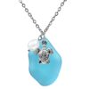 Mermaid Pendant Sea Glass Necklace
