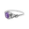 Handmade Black Tourmaline Sterling Silver Ring
