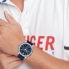 Tommy Hilfiger Lars Navy Leather Dial Men's Watch