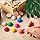 120 pcs Unfinished Half Wooden Balls - Craft Supplies