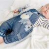 Baby Boy Denim Overall Set