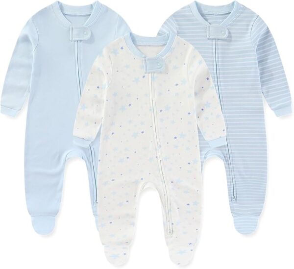 JELYLOVE Unisex Baby Rompers 3-Pack