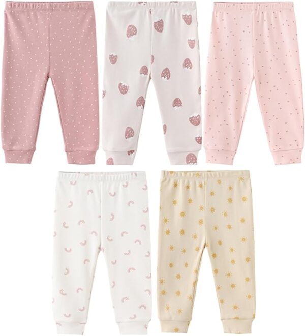 JELYLOVE Unisex Baby Pants Set - 5 Pack