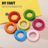 30 Pcs Natural Wooden Rings for Crafts