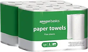 Amazon Basics 2-Ply Flex-Sheets Paper Towels