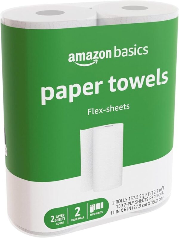 Amazon Basics 2-Ply Flex-Sheets Paper Towels