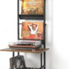 Record Player Stand with Vinyl Storage