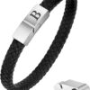 Men's Initial Leather Bracelet