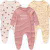 JELYLOVE Baby Rompers 3-Pack