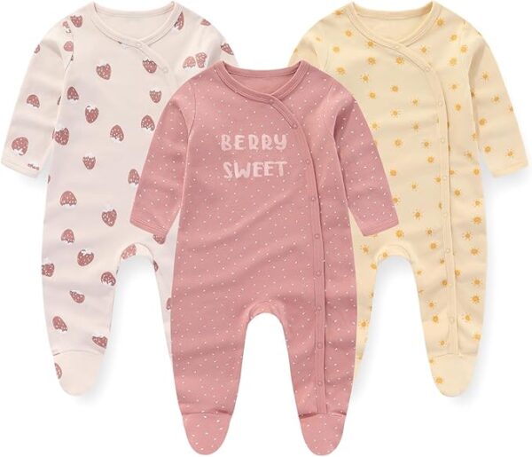 JELYLOVE Baby Rompers 3-Pack