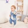 Baby Boy Denim Overall Set