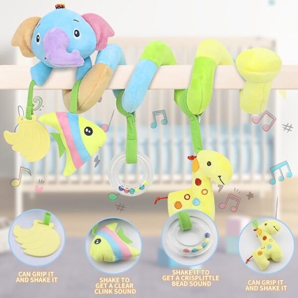 Caterbee Baby Activity Spiral Plush Toy