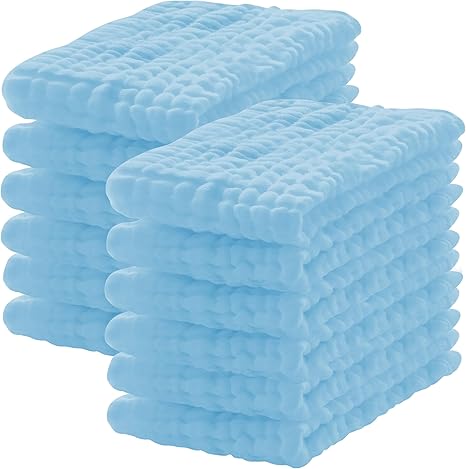 Lovely Care 12 Pack Muslin Burp Cloths
