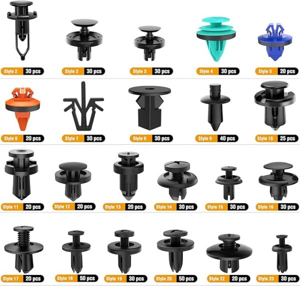 GOOACC 680Pcs Car Push Retainer Clips Set