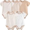 JELYLOVE Unisex Baby Bodysuit 5-Pack