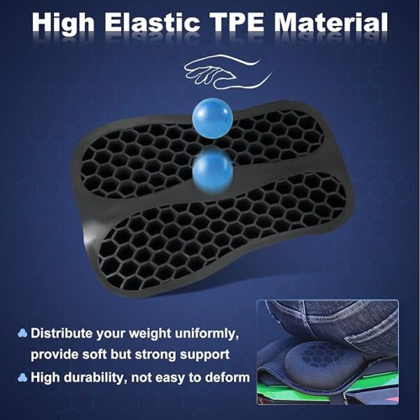 SKYJDM Foldable Motorcycle Gel Seat Cushion