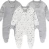 JELYLOVE Unisex Baby Rompers 3-Pack