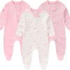 JELYLOVE Unisex Baby Rompers 3-Pack