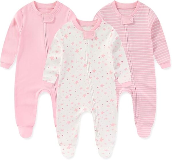 JELYLOVE Unisex Baby Rompers 3-Pack