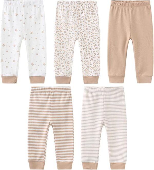 JELYLOVE Unisex Baby Pants Set - 5 Pack