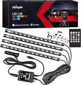 Nilight TR-06 48 LED Interior Car Strip Lights