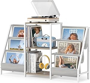 VINCOURNA Vinyl Record Player Stand