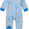 Burt's Bees Baby Girls Zip Front One-Piece Pajamas