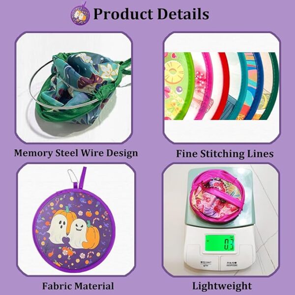 MXY Halloween Decorative Folding Fan - 4 Pack