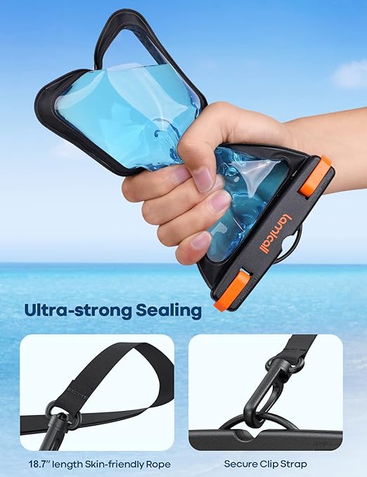 Lamicall Waterproof Phone Pouch Case - 2 Pack