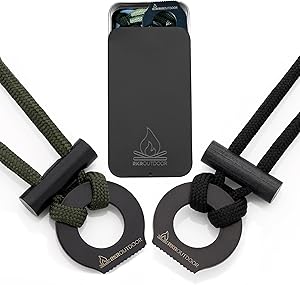 RKR OUTDOOR Survival Fire Starter Necklace (2 Pack)