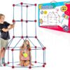 Fun Forts Kids Tent Building Kit - 81 Pieces