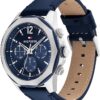 Tommy Hilfiger Lars Navy Leather Dial Men's Watch