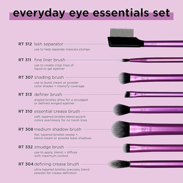 Real Techniques Eye Love Drama Makeup Brush Set