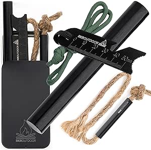 RKR OUTDOOR Ferro Rod Fire Starter Kit