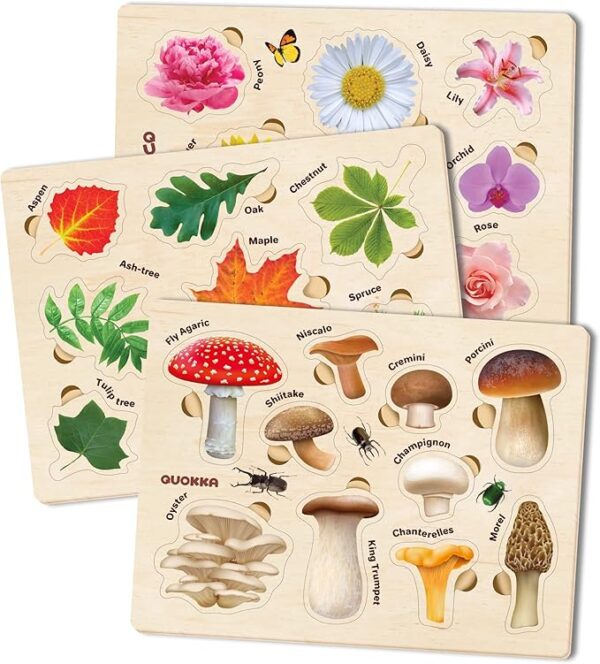 Quokka Montessori Wooden Puzzles for Toddlers