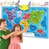 QUOKKA Interactive World Map Wall Chart