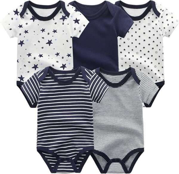 JELYLOVE Unisex Baby Bodysuit 5-Pack