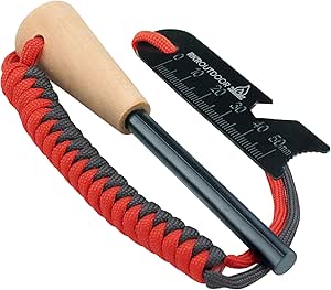 RKR OUTDOOR Ferro Rod Fire Starter Kit