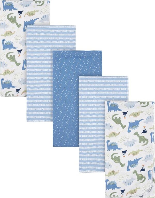 Gerber 100% Cotton Flannel Receiving Blankets - 5 Pack