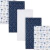 Gerber 100% Cotton Flannel Receiving Blankets - 5 Pack