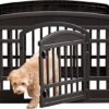IRIS 24" 4-Panel Dog Playpen with Door