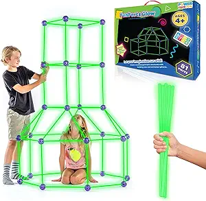 Fun Forts Kids Tent Building Kit - 81 Pieces