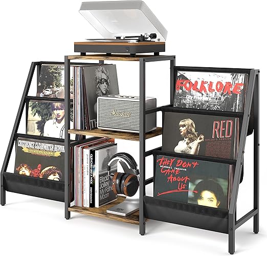 VINCOURNA Vinyl Record Player Stand
