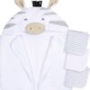 Gerber Baby Lion Hooded Towel and Washcloth Set