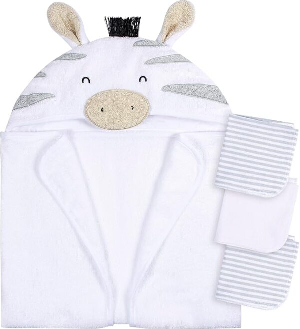 Gerber Baby Lion Hooded Towel and Washcloth Set