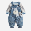 Baby Boy Denim Overall Set
