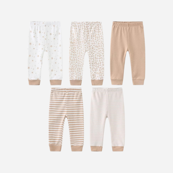 JELYLOVE Unisex Baby Pants Set - 5 Pack