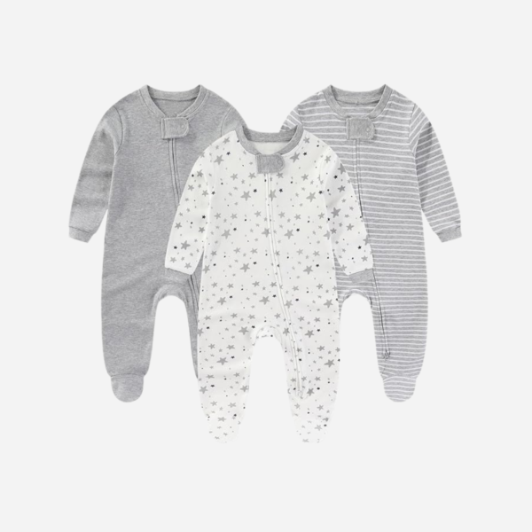 JELYLOVE Unisex Baby Rompers 3-Pack