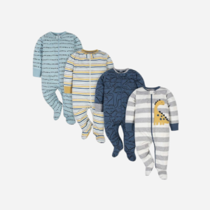 Gerber Baby Boys 4 Pack Sleep 'N Play Footie